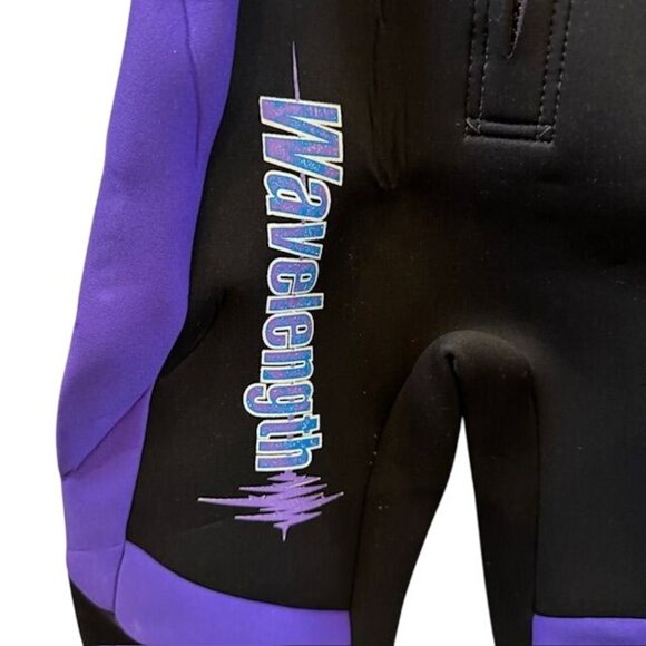 Wavelength Womens Sleeveless Full-Length Wetsuit Purple & Black Neoprene With Fr - Picture 3 of 10